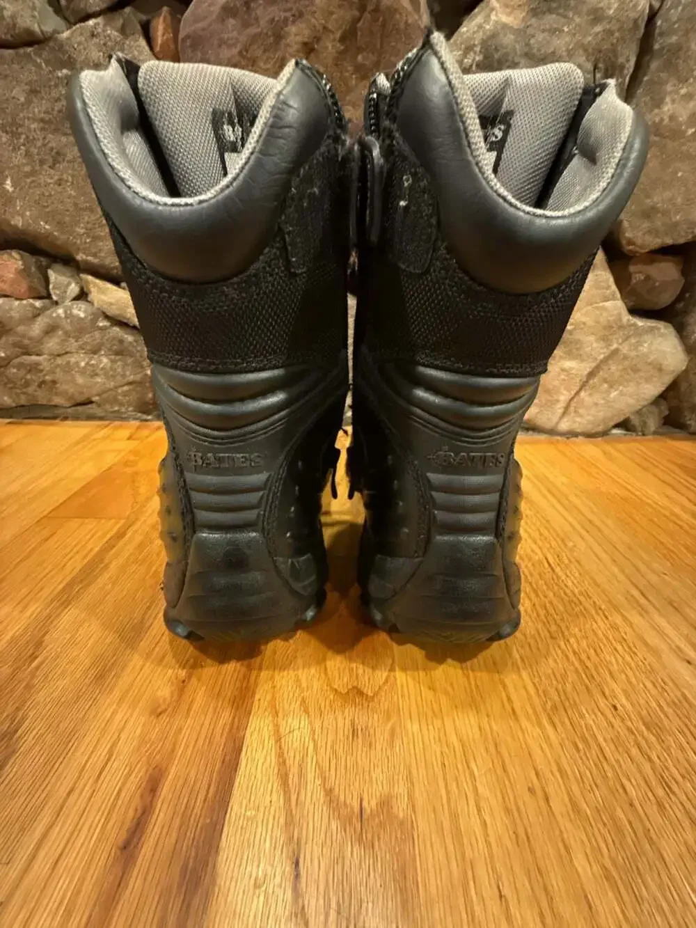 Bates Black Leather Side-Zip Tactical Boots Size 7.5